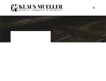 Tablet Screenshot of klausmuellermusic.com
